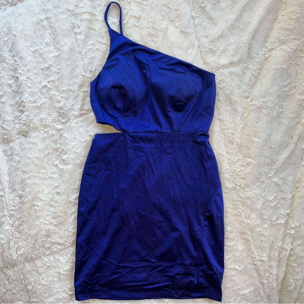 Jump Apparel One-Shoulder Mini Dress
